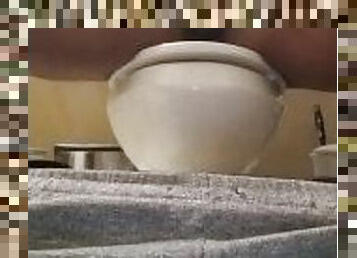 masturbation, amateur, énorme-bite, branlette, massage, secousses, toilette, fétiche, solo, bite