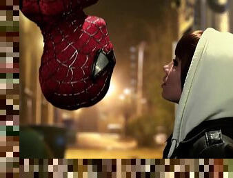 Lucky Spiderman gets a blowjob from adorable chick Capri Anderson