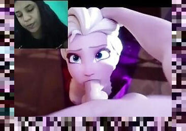 ELSA GIVES AN AMAZING BLOWJOB AND CUMS - FROZEN 60 FPS UNCENSORED Hentai