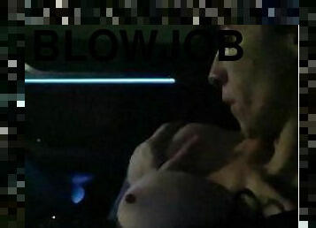 Dark Parking Lot Blowjob from Hotwife