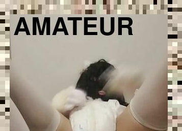 Trap Kitty Cumming In Her Diaper