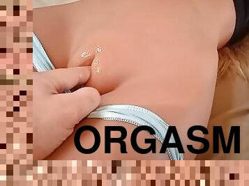 onani, orgasme, sprøjte, fingering, dildo, fanget, solo