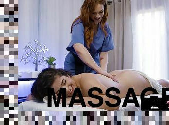 ALL GIRLS MASSAGE - Hot masseuse Siri Dal gets naughty with her clients wet pussy